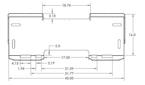 skid steer attachment dimensions|skid steer plate dimensions.